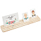 PH PandaHall Wooden Earring Display Stand, 3 Slot Display Cardboard Earring Card Holder Display Stand Wooden Business Card Holder for Desktop Earring Ring Jewelry Business Card Display