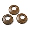 Natural Picture Jasper Pendants, Donut/Pi Disc Charms, 27.5~28x4.5~5.5mm