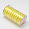 Flat Elastic Crystal String, Elastic Beading Thread, for Stretch Bracelet Making, Gold, 0.8mm, about 10.93 yards(10m)/roll