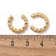 Серьги-манжеты с цирконом из позолоченной латуни EJEW-L244-22B-5