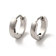 Серьги-кольца из нержавеющей стали 304 с полировкой EJEW-P255-04P-1