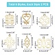 12шт 6 латунные подвески KK-PH0001-79-4