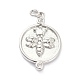Латунные микропаве прозрачные подвески с фианитом ZIRC-L091-082P-1
