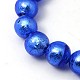 Стеклянные бусины FOIL-G019-10mm-05-1