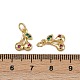 Латунные микро проложить кубического циркония подвески KK-Z120-08G-01-3