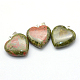 Сердца естественные Unakite подвески X-G-Q438-07-2