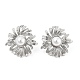 Серьги-гвоздики из латуни EJEW-S258-01P-4