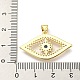 Латунные микро проложить кубического циркония подвески FIND-Z023-14G-3