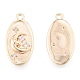 Латунные микропаве прозрачные подвески с фианитом KK-N216-573LG-1