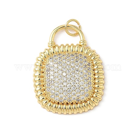 Латунные микро проложить кубического циркония подвески KK-L239-001G-1