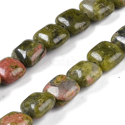 Природные Unakite бисер нитей G-M435-A09-01-1