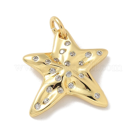 Латунные микропаве прозрачные подвески с фианитом KK-M300-08G-02-1