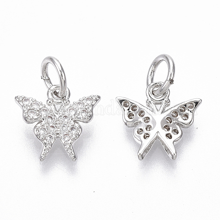 Латунные микро проложить кубического циркония подвески ZIRC-R109-022P-NF-1