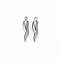 Non-Tarnish 304 Stainless Steel Charms, Cadmium Free & Nickel Free & Lead Free, Hot Horn of Plenty/Italian Horn Cornicello Charms, Stainless Steel Color, 14.5x3.5x3mm, Hole: 1mm