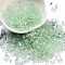 Luminous Glass Seed Beads, Glow in the Dark, Peanut, Light Green, 2.5x4x2mm, Hole: 0.8mm, about 250pcs/10g