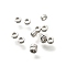 Brass Beads, Cadmium Free & Nickel Free & Lead Free, Column, Platinum, 2x1mm, Hole: 1mm