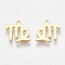 Ion Plating(IP) 304 Stainless Steel Charms, Constellation, Real 18K Gold Plated, Virgo, 9.5x10x1mm, Hole: 0.8mm