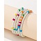 Bohemian Glass Beaded Stretch Bracelet Sets, Stackable Bracelets for Women