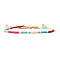 Bohemian Style Glass Beads Braided Bead Bracelets for Women, Column, Mixed Color