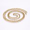 304 Stainless Steel Cable Chains, Unwelded, Oval, Golden, 4.5x1mm