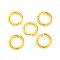 Brass Open Jump Rings, Cadmium Free & Lead Free, Golden, 8x1.2mm, Inner Diameter: 5.5mm, about 2000pcs/500g
