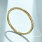 304 Stainless Steel Plain Band Rings, Golden, 1mm, US Size 7 1/4(17.5mm)