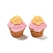 Resin Cabochons, Ice Cream, Pearl Pink, 24.5x23mm