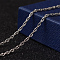 Non-Tarnish 304 Stainless Steel Rope Chain Necklaces, with Lobster Claw Clasps, Stainless Steel Color, 29.72 inch(75.5cm)