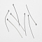 Tarnish Resistant 304 Stainless Steel Ball Head Pins, Stainless Steel Color, 40x0.7mm, 21 Gauge, Head: 2mm