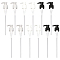 12Pcs 3 Colors Plastic Dispensing Pump, with Tube, for Shampoo and Conditioner Jugs Bottles, Mixed Color, 21.5x4.8x2.9cm, 3 Colours, 4pcs/colour, 12pcs