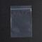 Plastic Zip Lock Bags, Resealable Packaging Bags, Top Seal, Self Seal Bag, Rectangle, White, 9x6cm, Unilateral Thickness: 2.1 Mil(0.055mm), 100pcs/bag
