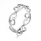 Branch 304 Stainless Steel Finger Rings, Stainless Steel Color, 5.5mm, Inner Diameter: 20mm