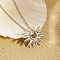 Sun Pendant Necklace, Stainless Steel Cable Chain Necklaces for Women