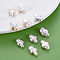 Natural Keshi Pearl Beads, Cultured Freshwater Pearl, No Hole/Undrilled, Cross, Seashell Color, 15.5~17x9~11x5~7.5mm