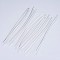 Tarnish Resistant 304 Stainless Steel Flat Head Pins, Stainless Steel Color, 50x0.6mm, 22 Gauge, Head: 1.5mm