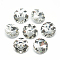Pointed Back Glass Rhinestone Cabochons, Back Plated, Faceted, Flat Round, Clear, 10x4.5~5mm