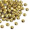 Preciosa® Crystal Hotfix Flatback Stones, Czech Crystal, Round(438 11 612 Chaton Rose VIVA 12 ®), 10020 Light Topaz, SS12(3.3~3.5mm)