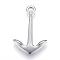 Tarnish Resistant 304 Stainless Steel Pendants, Arrows, Stainless Steel Color, 38x24.5x3mm, Hole: 4mm