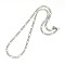 Tarnish Resistant 304 Stainless Steel Figaro Chain Necklace Making, Stainless Steel Color, 17.72 inch~17.91 inch(45cm~45.5cm), 4mm