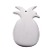 Non-Tarnish 304 Stainless Steel Pendants, Stamping Blank Tag, Pineapple, Stainless Steel Color, 34x21x1mm, Hole: 1.2mm