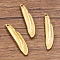 304 Stainless Steel Pendants, Fish Charms, Golden, 28.5x6x3.5mm, Hole: 1mm
