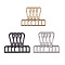 Zinc Alloy Swivel Clasps, Swivel Snap Hook, Rectangle, Mixed Color, 60x46x7mm, Hole: 38x13mm, 3 colors, 4pcs/color, 12pcs/box