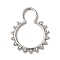 Non-Tarnish 304 Stainless Steel Pendants, 8-shape Charm, Stainless Steel Color, 32x25.5x1mm