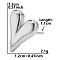 Stylish 304 Stainless Steel Heart Stud Earrings for Women