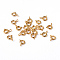 Golden Tone Jewelry Components Brass Spring Ring Clasps, 6mm, Hole: 1.5mm