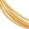 40G Copper Craft Wire, for Jewelry Making, Spiral, Golden, 18 Gauge, 1mm