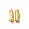 Ion Plating(IP) 304 Stainless Steel Curved Tube Beads, Real 18K Gold Plated, 14x5mm, Hole: 1.9mm