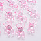 Transparent Acrylic Beads, Bear, Pearl Pink, 37x28x13mm, Hole: 2.5mm, about 133pcs/500g