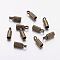 Brass Cord Ends, End Caps, Nickel Free, Antique Bronze, 8x2.8mm, Hole: 1.5mm, 2mm inner diameter