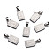 Non-Tarnish 304 Stainless Steel Pendants, Rectangle with Nossa Senhora Aparecida, Stainless Steel Color, 20.5x12x2mm, Hole: 6x4mm